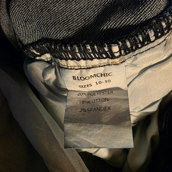 Women's BloomChic Plus Size 20 Blue Denim Jeans Stretch EUC - Picture 6 of 6